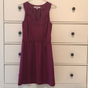 Ann Taylor Loft Bright Burgundy Sundress